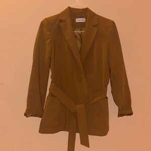 Polyester, Calvin Klein blazer jacket (SIZE: 8) for modest fashion.